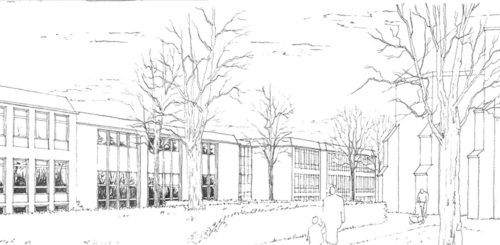 Skt. Johannes Gården Håndskitse