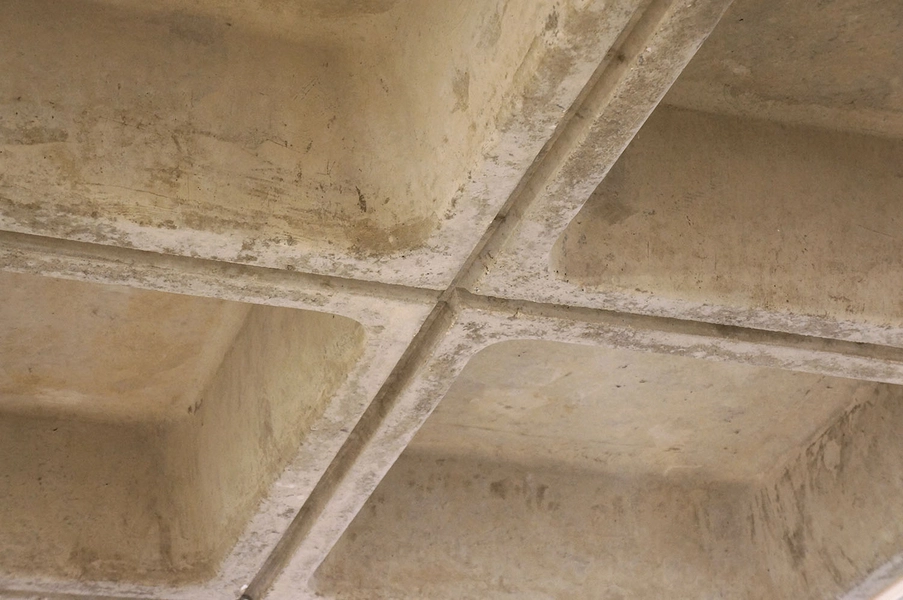 Kunstmuseet Trapholt Detalje, betonloft