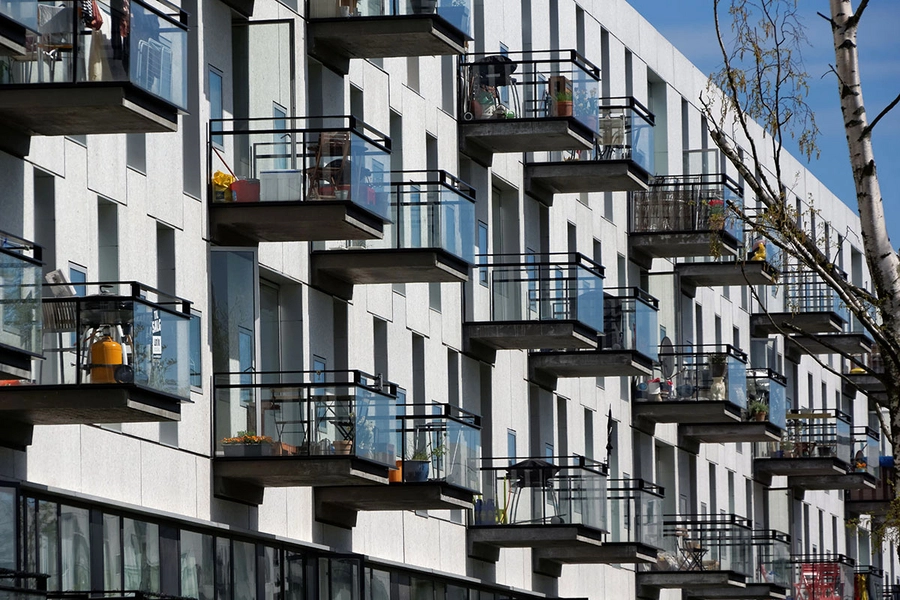 Emaljehaven Facade mod parken