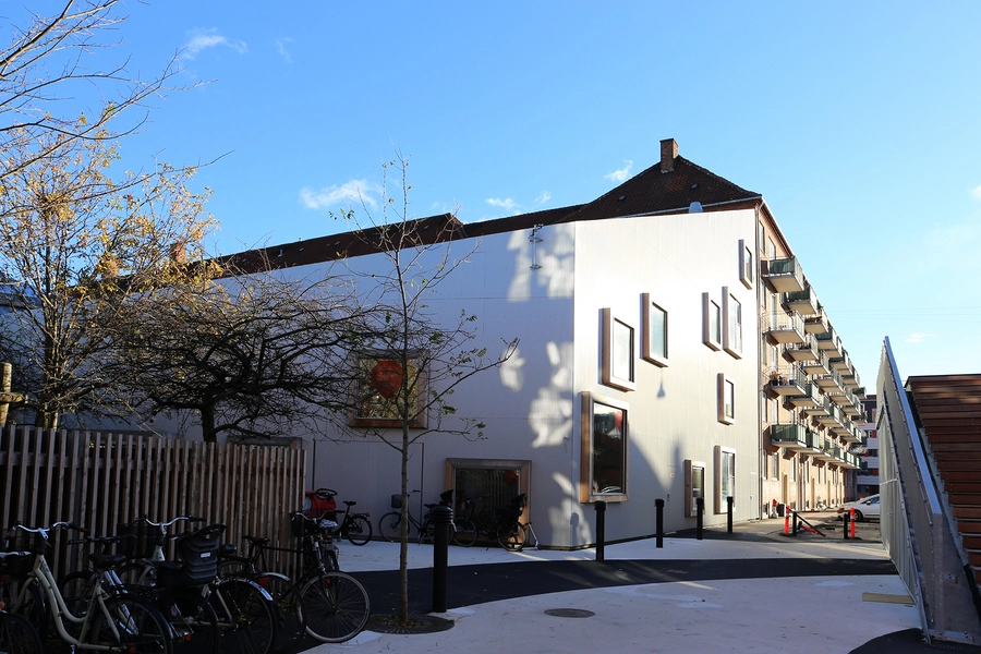 Børnekulturhus Ama'r Facade set fra nord