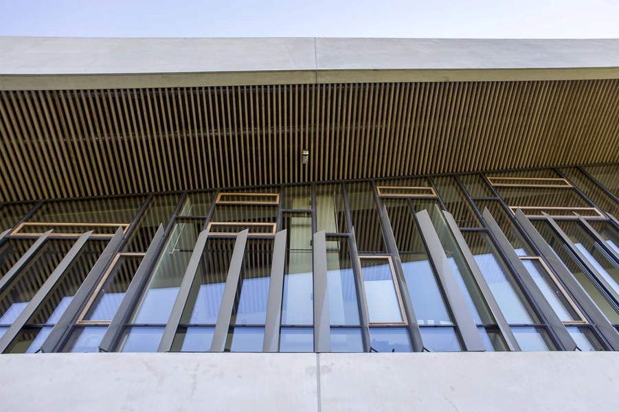 Moesgaard Vinduessætning på østfacafden