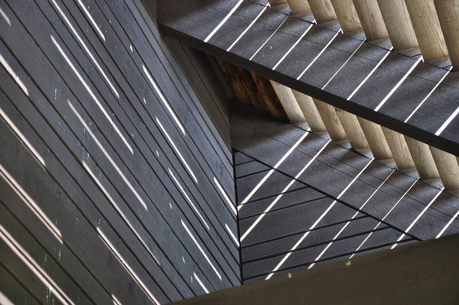 Nørre Vosborg Detalje, tagkonstruktion