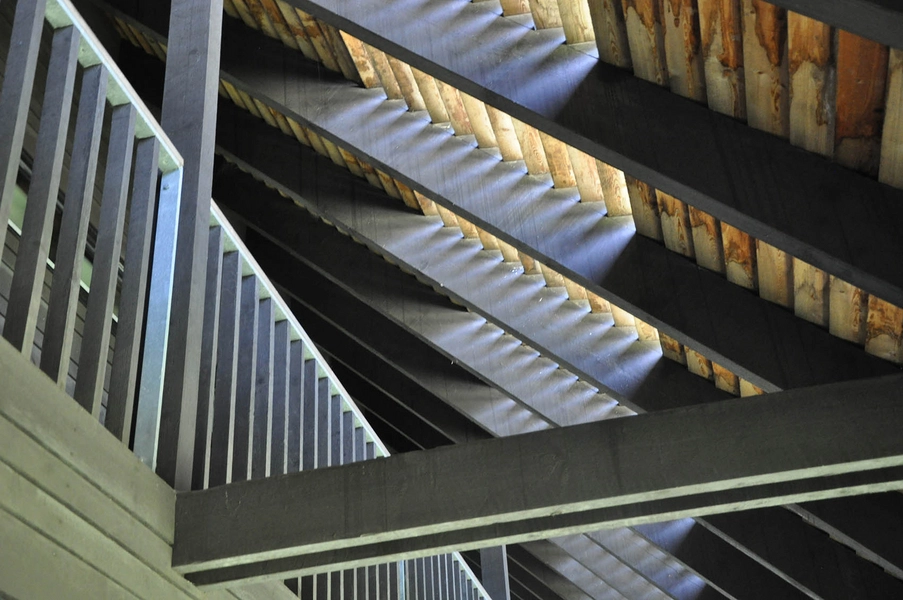 Nørre Vosborg Detalje, tagkonstruktion