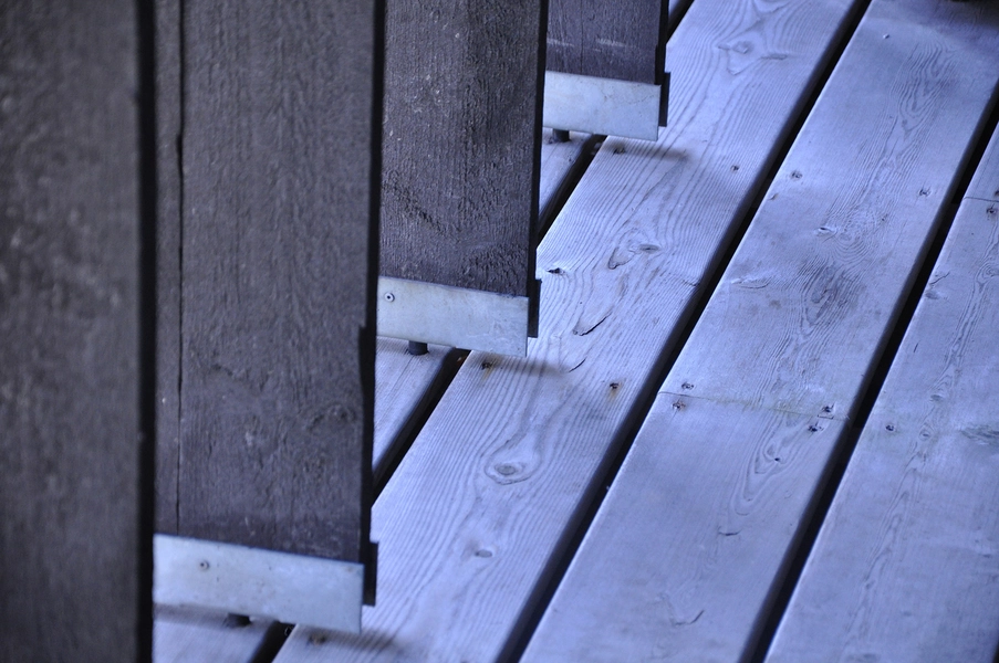 Nørre Vosborg Detalje, møde mellem gan gog lameller