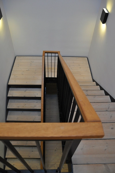 Nørre Vosborg Trapperum, forbinder stuen og førstesalen