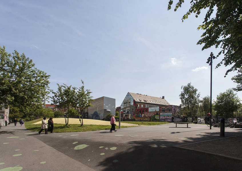 BaNanna Park Pladsen ved indgangen