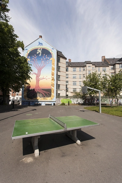 BaNanna Park Bordtennis på pladsen