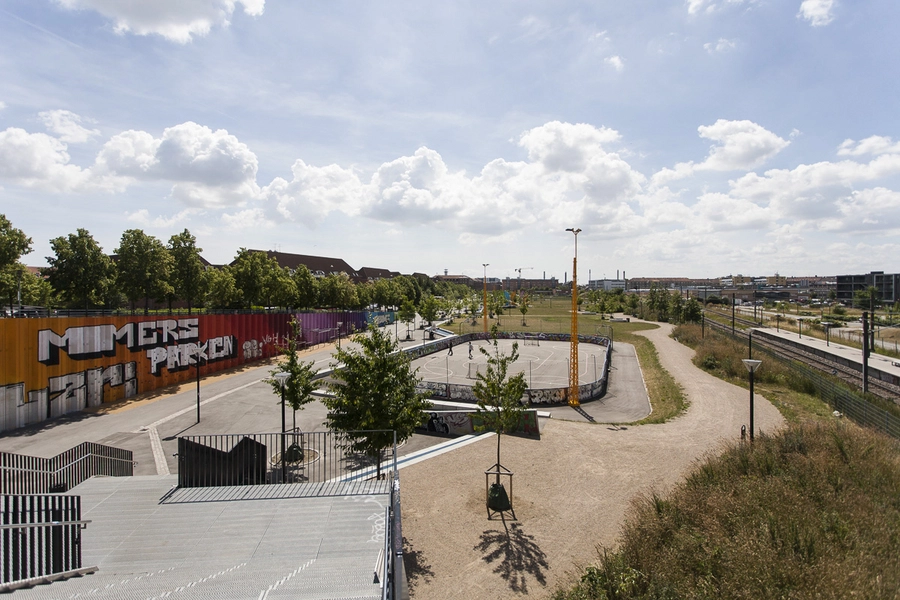 Mimersparken Parken set fra Bispebjerg Station