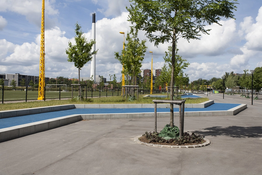 Mimersparken Det gennemgående betonelement