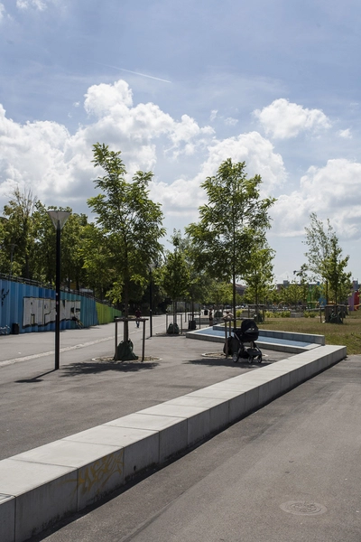 Mimersparken Gennemgående betonelement