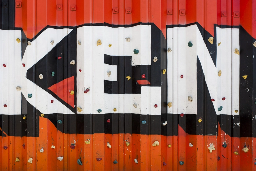 Mimersparken Klatrevæg på spunsvæg