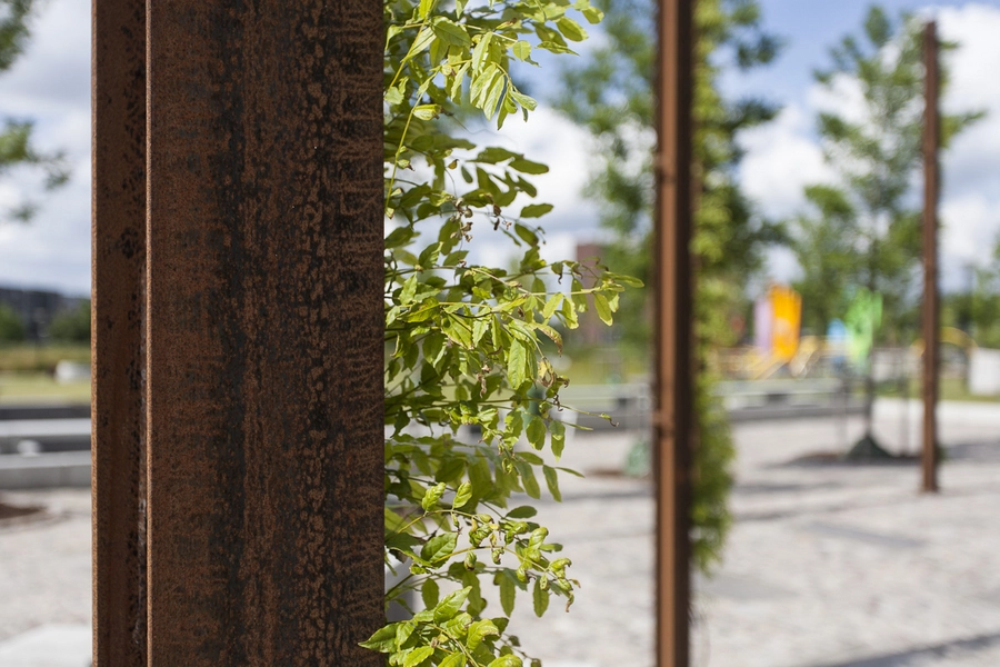 Mimersparken Espalier i corten-stål