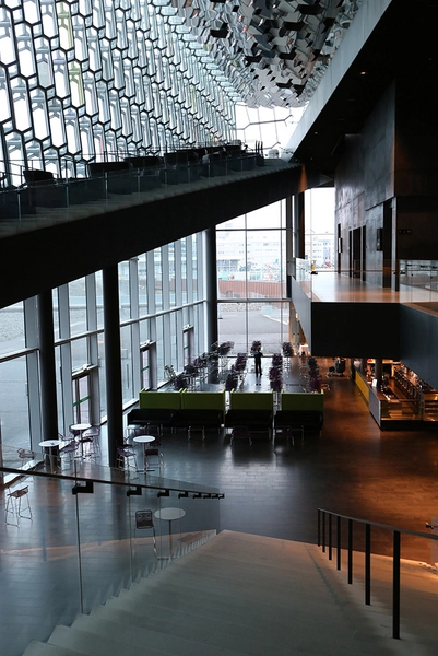 Harpa Foyer set fra 1. sal