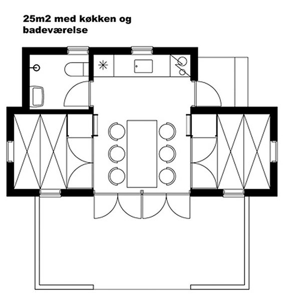Bøgebjerg Strand Campinghytter Plantegning