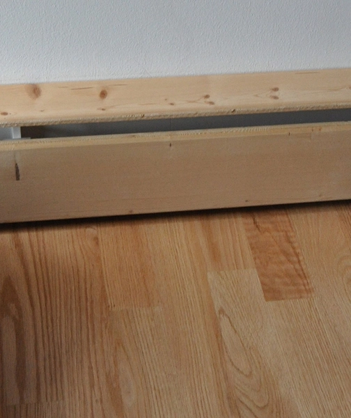 Lærkehaven Radiator beklædt med trælister