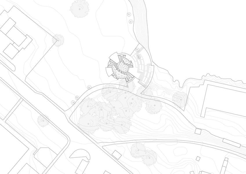 Folkemødets Forsamlingshus - under konstruktion Situationsplan