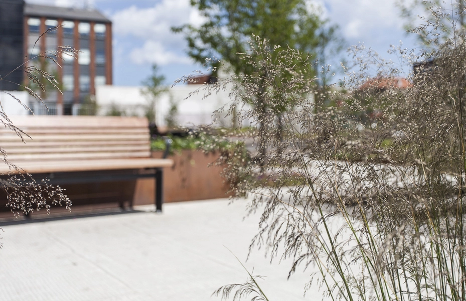 Biblioteket Rentemestervej Forplads Græsser