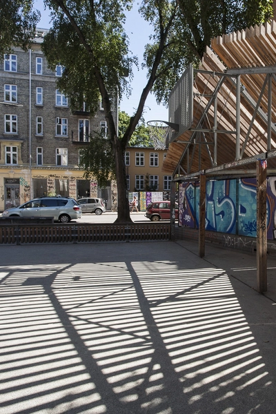 Ravnsborggade Multiplads Skyggetegning fra trækonstruktion