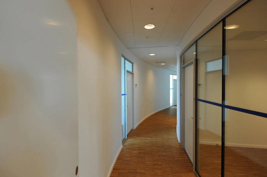 Portland Towers Forbindelsesgang til mødelokaler.