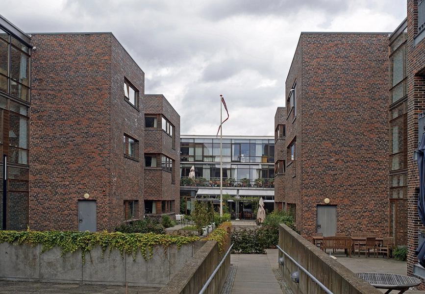 Lundehaven ældreboliger og plejecenter det centrale gårdrum
