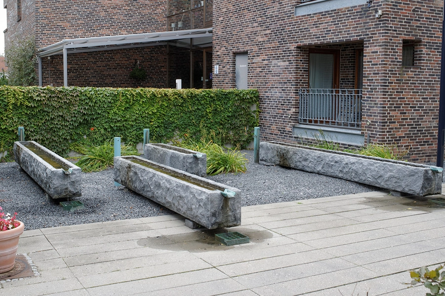 Lundehaven ældreboliger og plejecenter Detalje, vandkunst