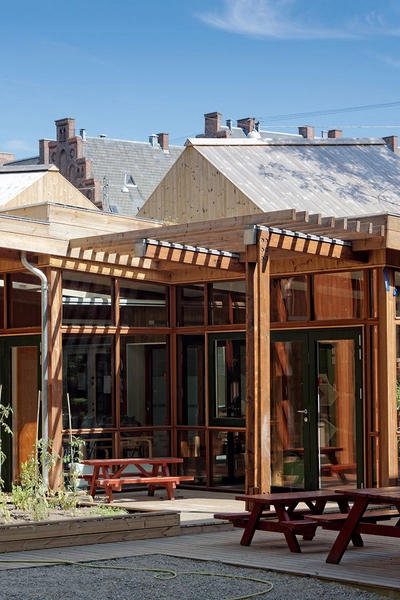 Børnehuset Marthagården Detalje, gård