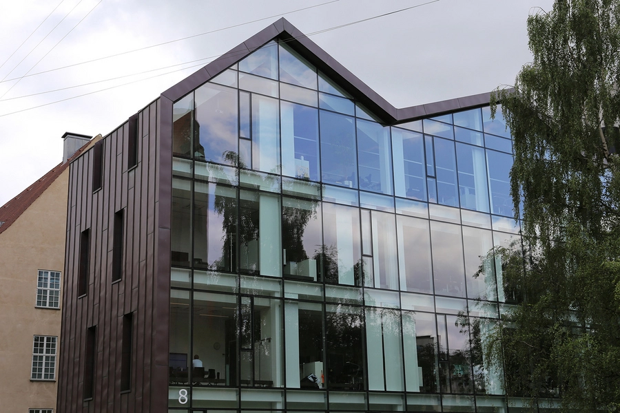 Kontorhus Halfdansgade 8 Udsnit nord-vest facade