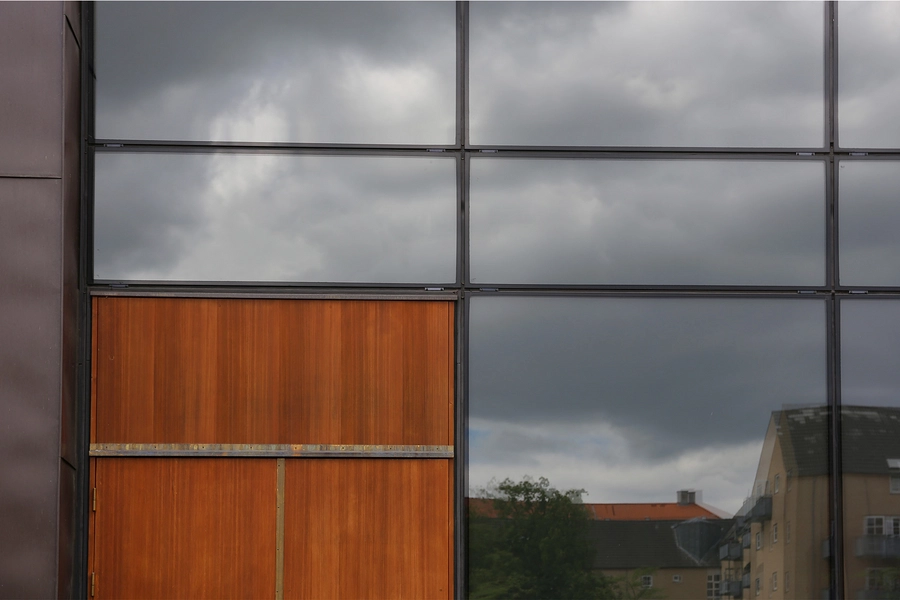 Kontorhus Halfdansgade 8 Detalje, hovedindgang indfæstning