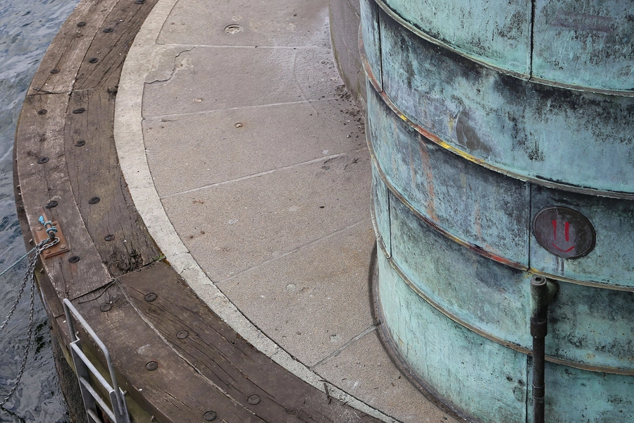 Knippelsbro Detalje, brotårn, møde med vand