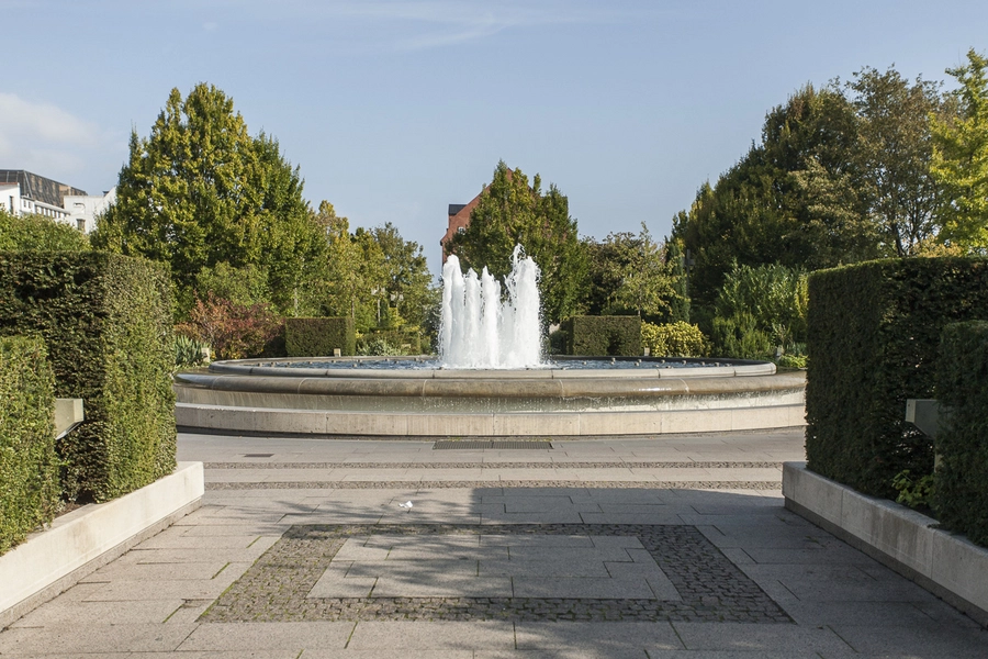 Amaliehaven Kig mod nord til springvandet