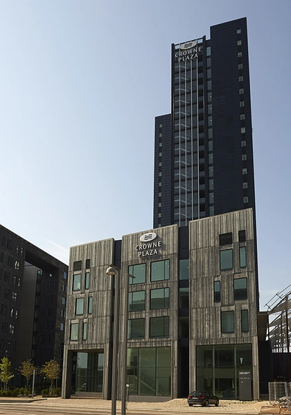 Crowne Plaza Copenhagen Towers Bygningskomplekset set fra vest