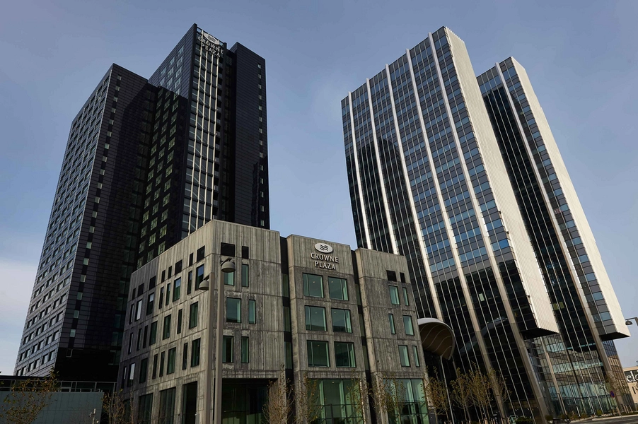Crowne Plaza Copenhagen Towers Hotellet set fra øst