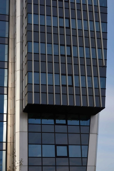 Crowne Plaza Copenhagen Towers Detalje fra øst af North Tower