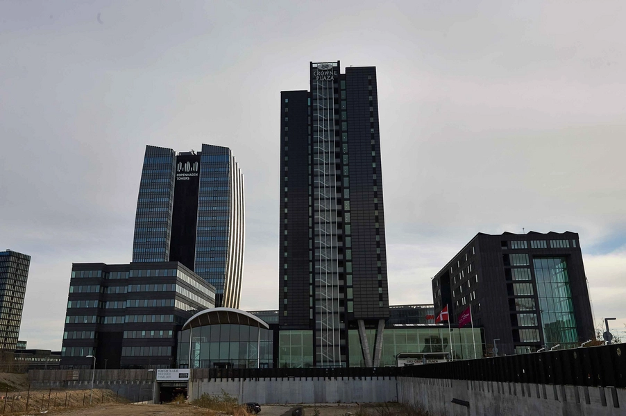 Crowne Plaza Copenhagen Towers Crowne Plaza Copenhagen set fra syd