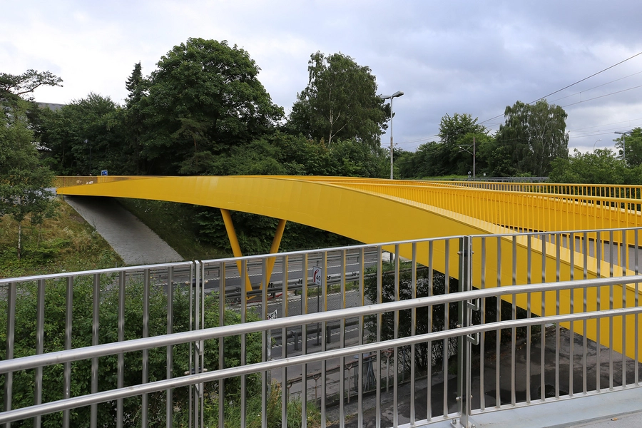 Gangbro Jægersborg Broen set fra nord-vest