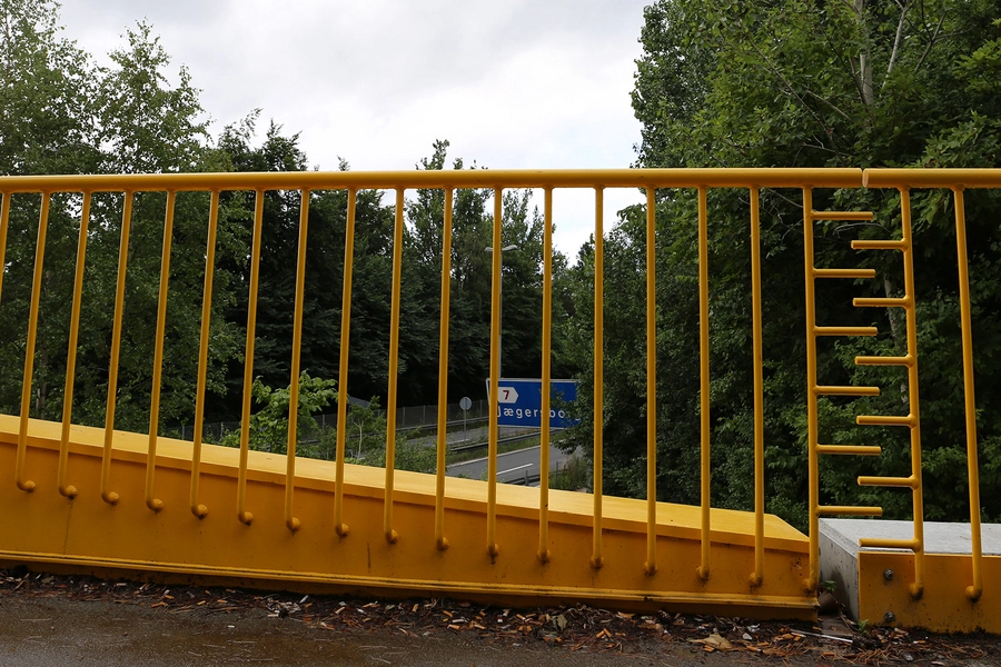 Gangbro Jægersborg Detalje, rækværk og samling af elementer