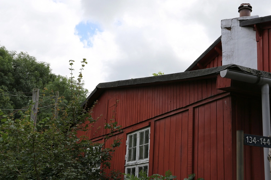 Ballonparken Detalje, træfacade