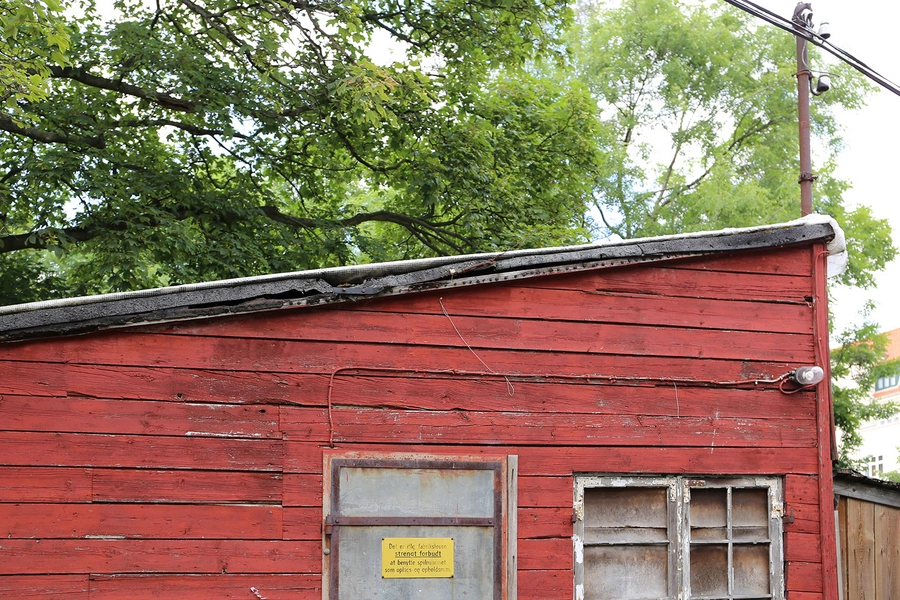 Ballonparken Detalje, træfacade