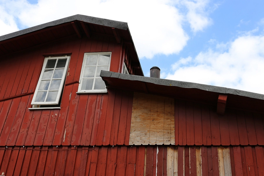 Ballonparken Detalje, træfacade