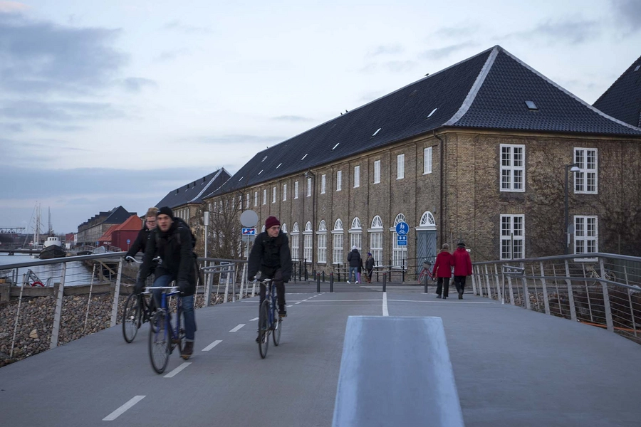 Trangravsbroen og Proviantbroen Blik mod nord-øst