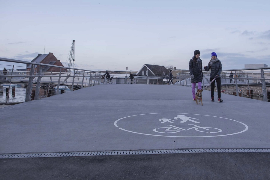 Trangravsbroen og Proviantbroen Brofæste ved Prinsessegade boligbebyggelse