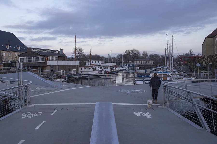 Trangravsbroen og Proviantbroen Blik mod øst