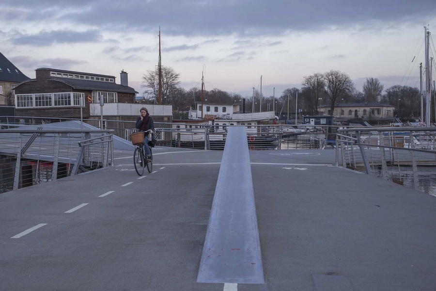 Trangravsbroen og Proviantbroen Blik mod øst