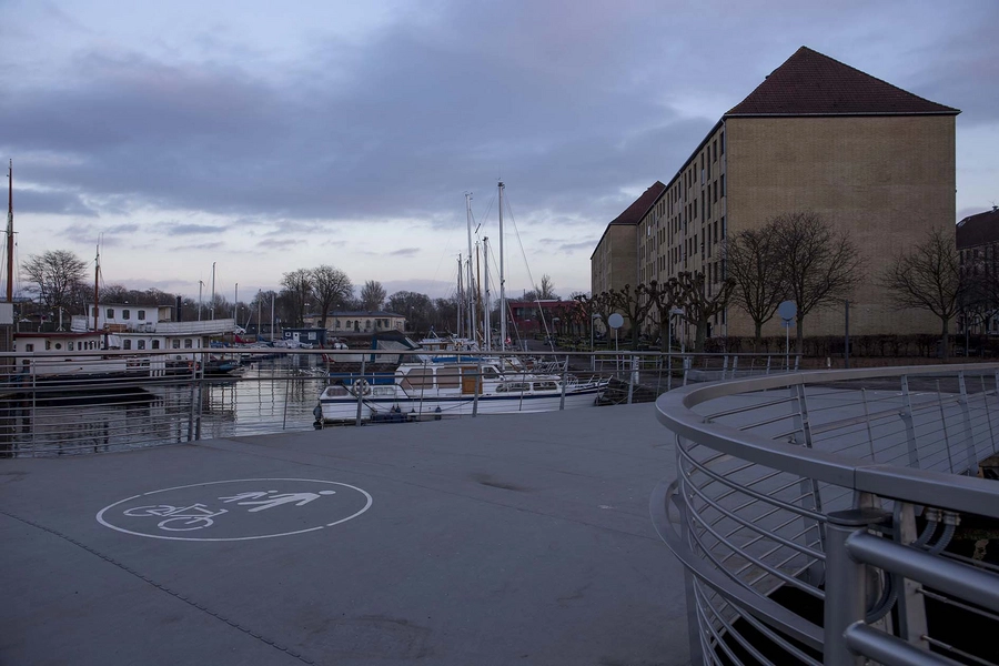 Trangravsbroen og Proviantbroen Aftenstemning