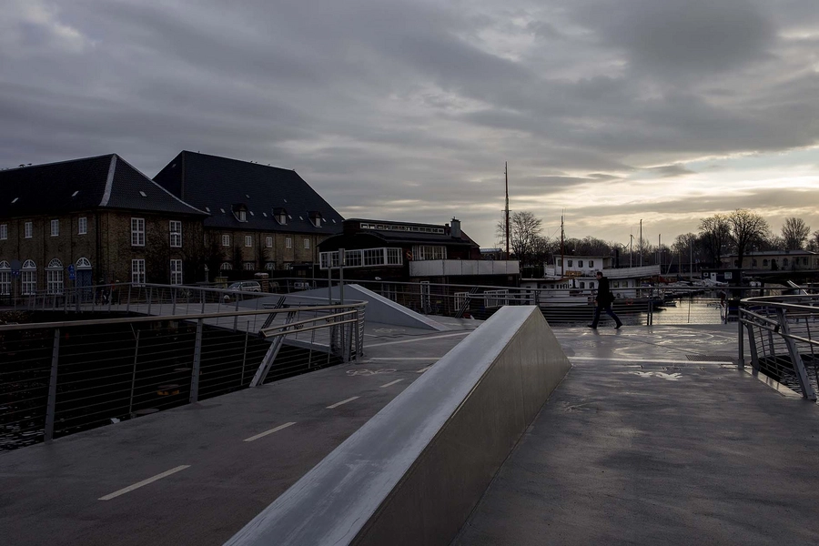 Trangravsbroen og Proviantbroen Aftenstemning
