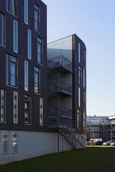 Ellipsen, Flintholm Plejeboliger Terrasser med trapper