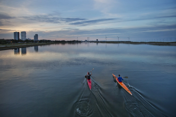 Twister Twister set fra kanalen mellem Amager og Strandparken.