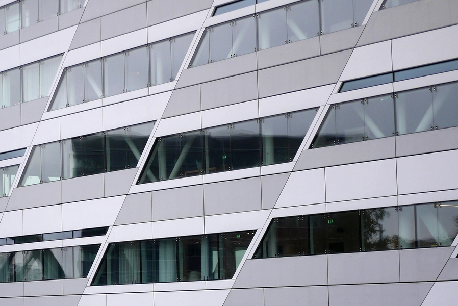 Swedbank hovedkontor Facadeudsnit