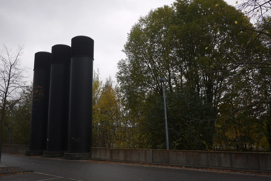 AlbaNova Udluftningskanal på nordsiden