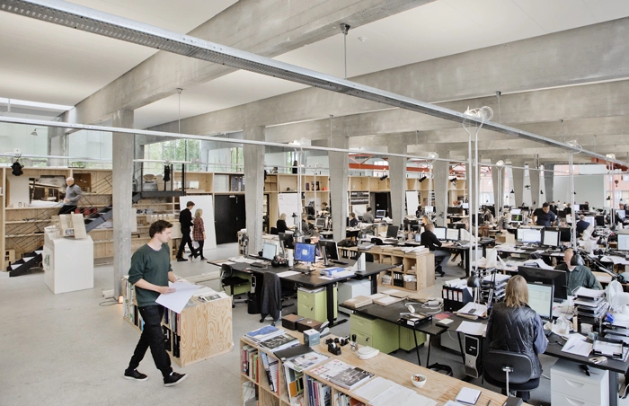 Vandkunstens Tegnestue Indenfor hos tegnestuen Vandkunsten